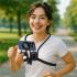 ACEFAST E32 Magnetic Neck Mount Phone Holder Adjustable Hands-Free Chest Stand Video Record - Black
